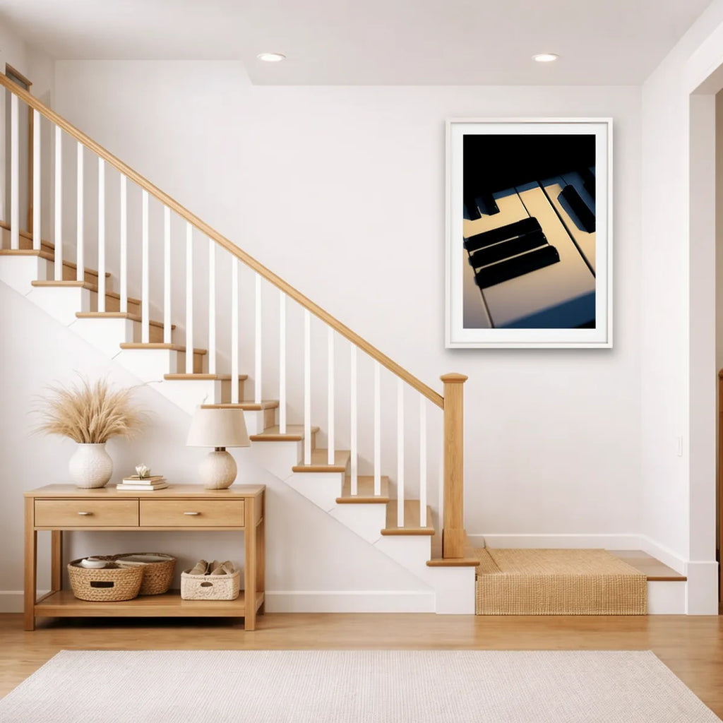 Piano Keys Close Up Art Print