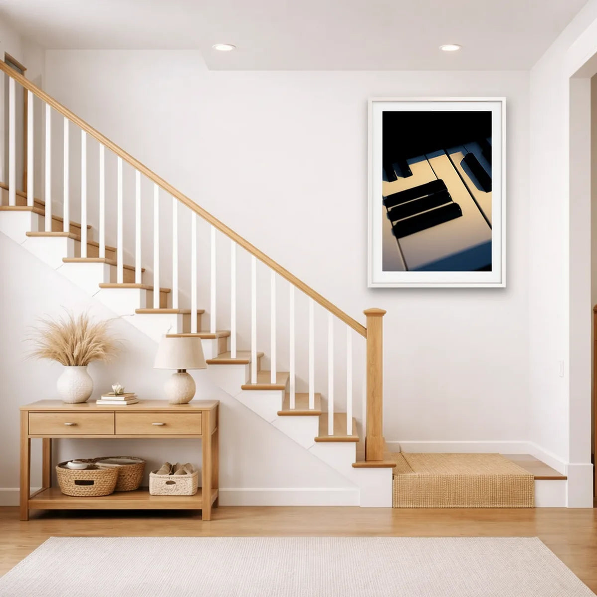 Piano Keys Close Up Art Print