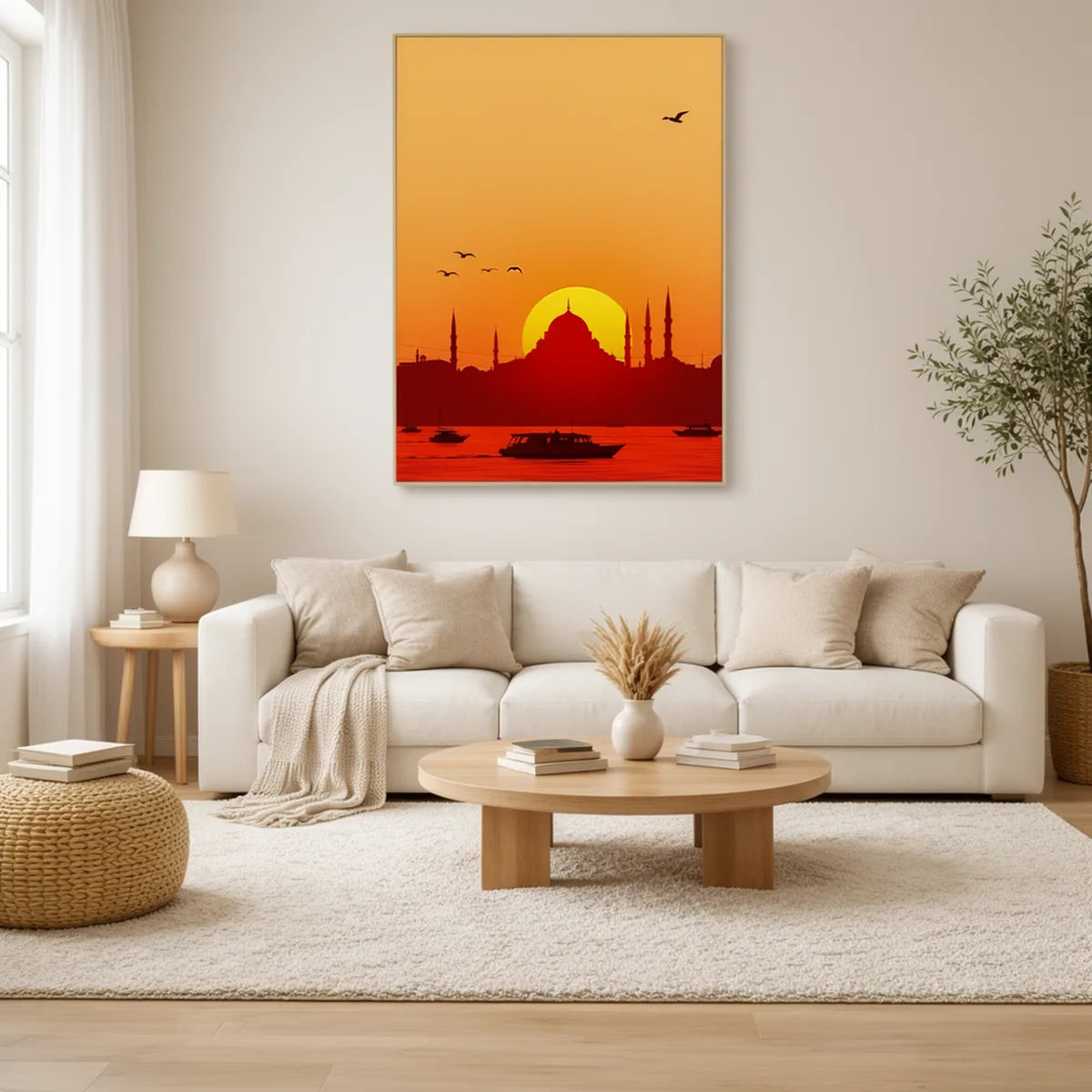 Istanbul Mosque Skyline Sunset Print