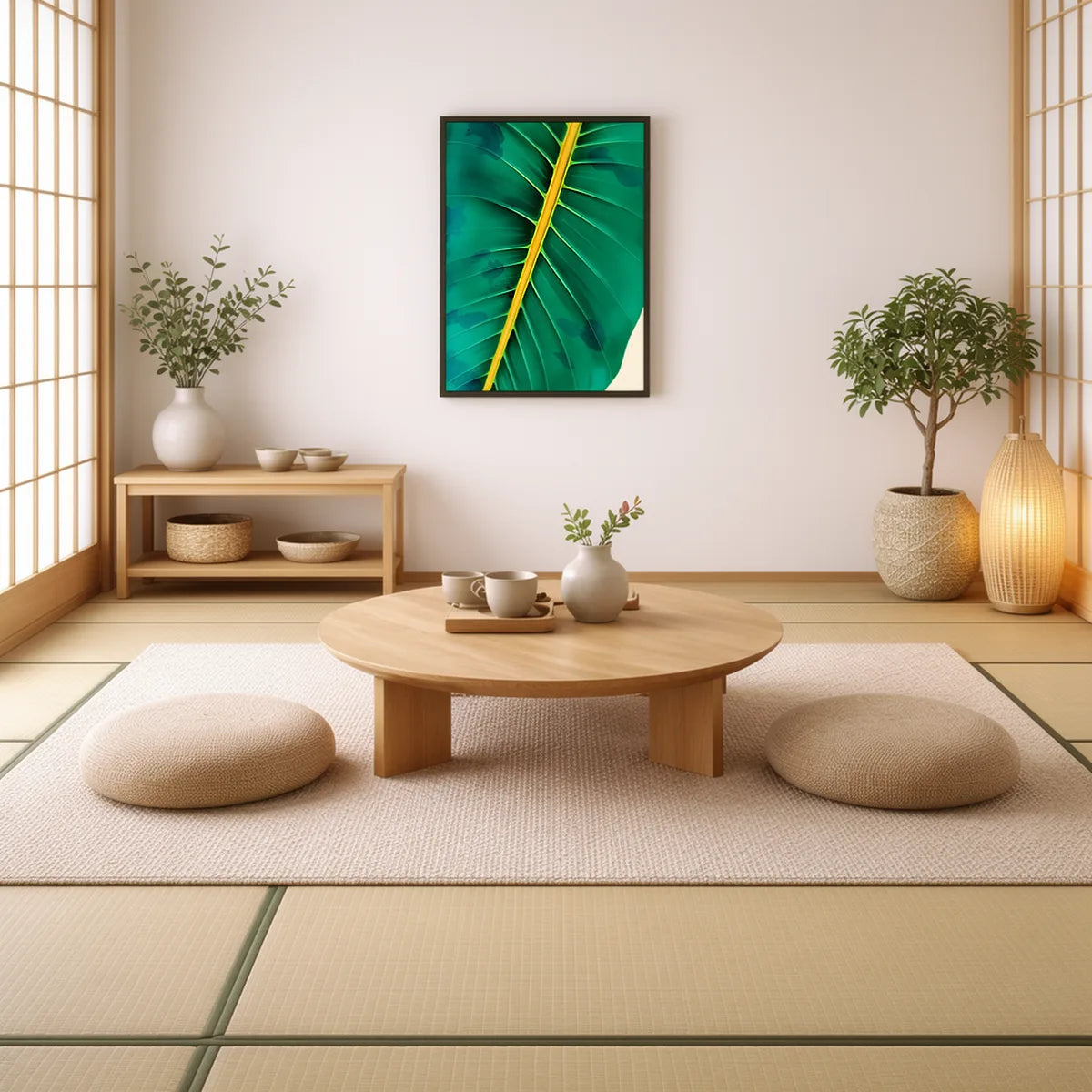Tropical Leaf Close-Up Art Print