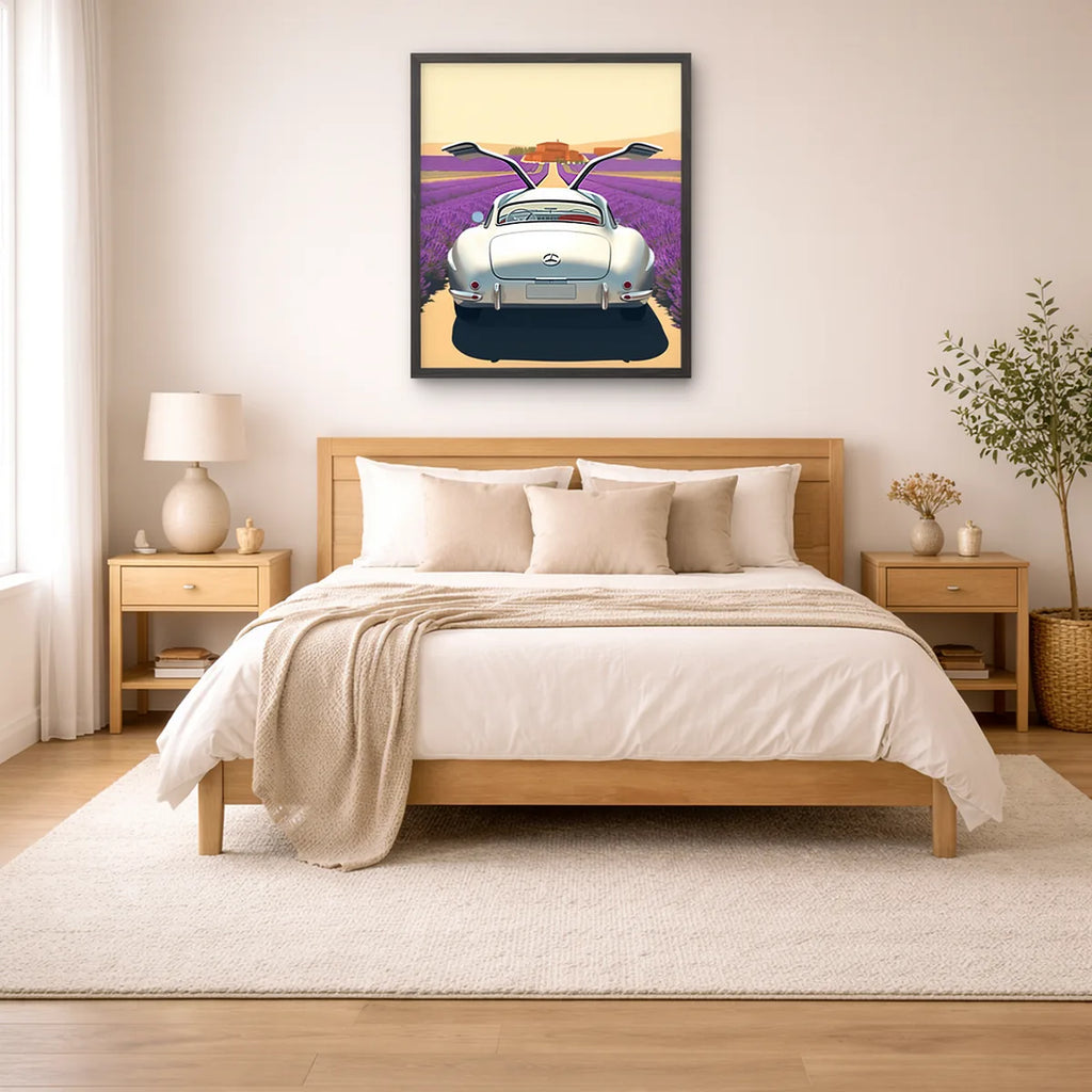 Silver Gullwing Provence Travel Poster