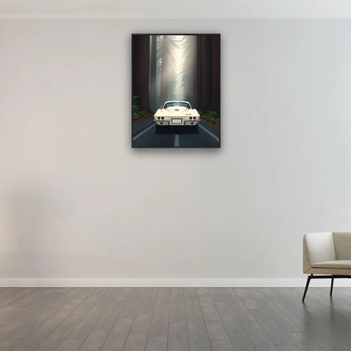 Corvette Stingray Redwood Forest Print