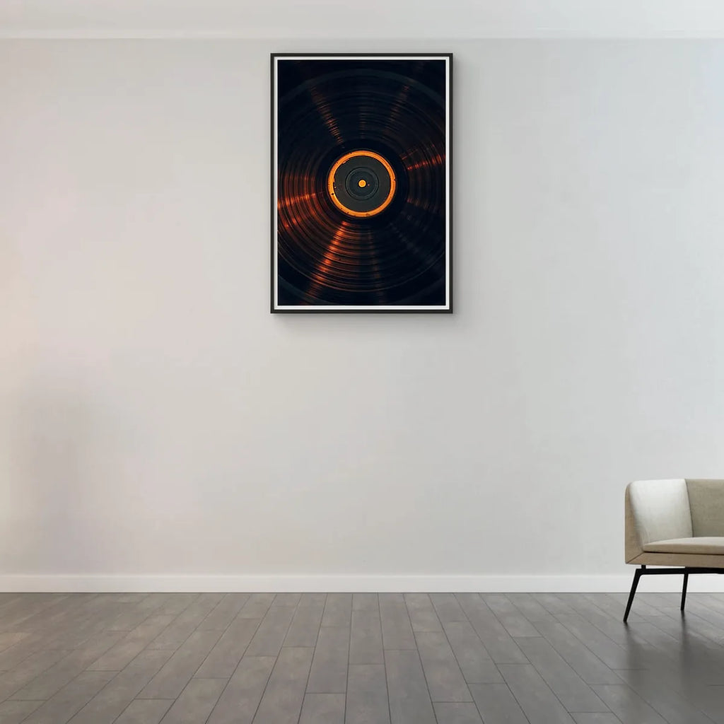 Spinning Vinyl Record Art Print