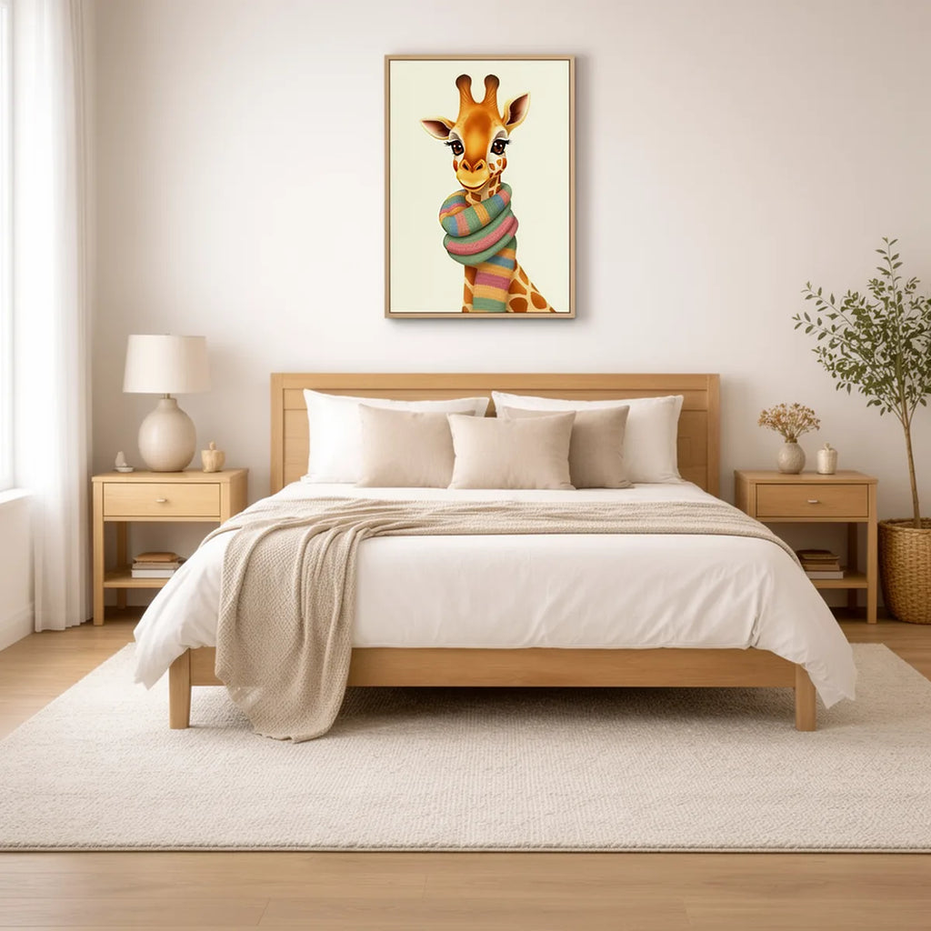 Baby Giraffe with Scarf Nursery Art