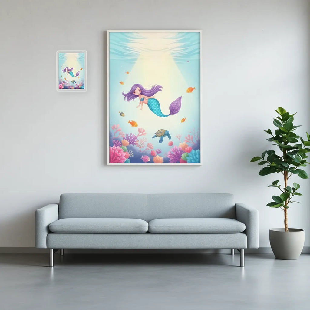 Mermaid Underwater Nursery Art