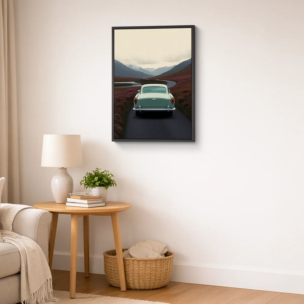 Aston Martin DB5 Scottish Highlands Print