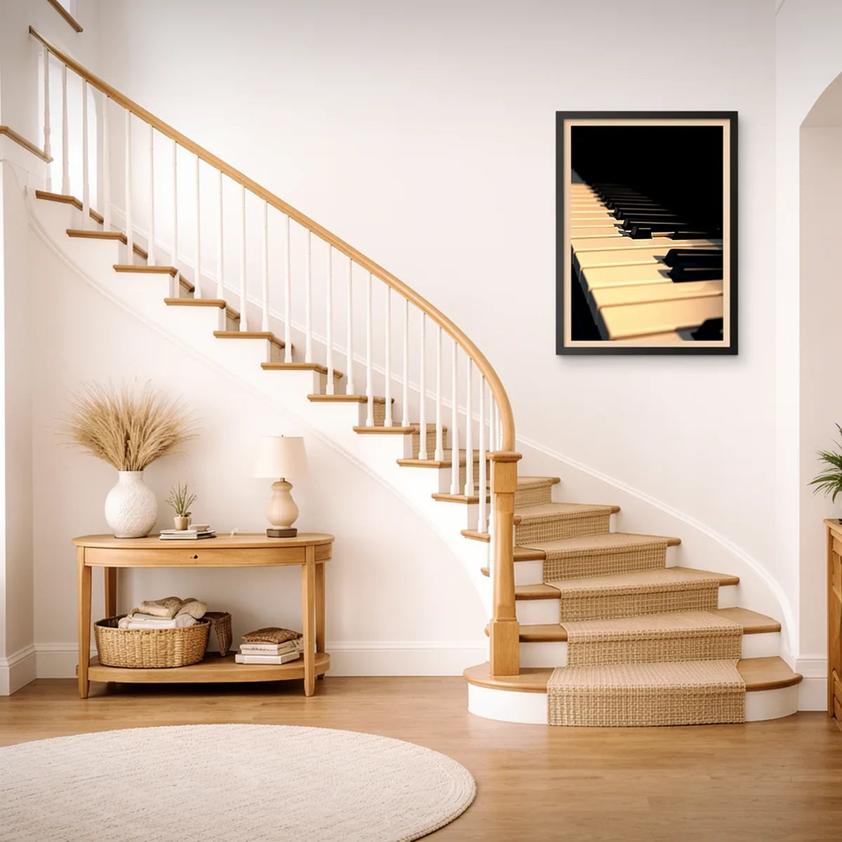 Piano Keys Close-Up Wall Art
