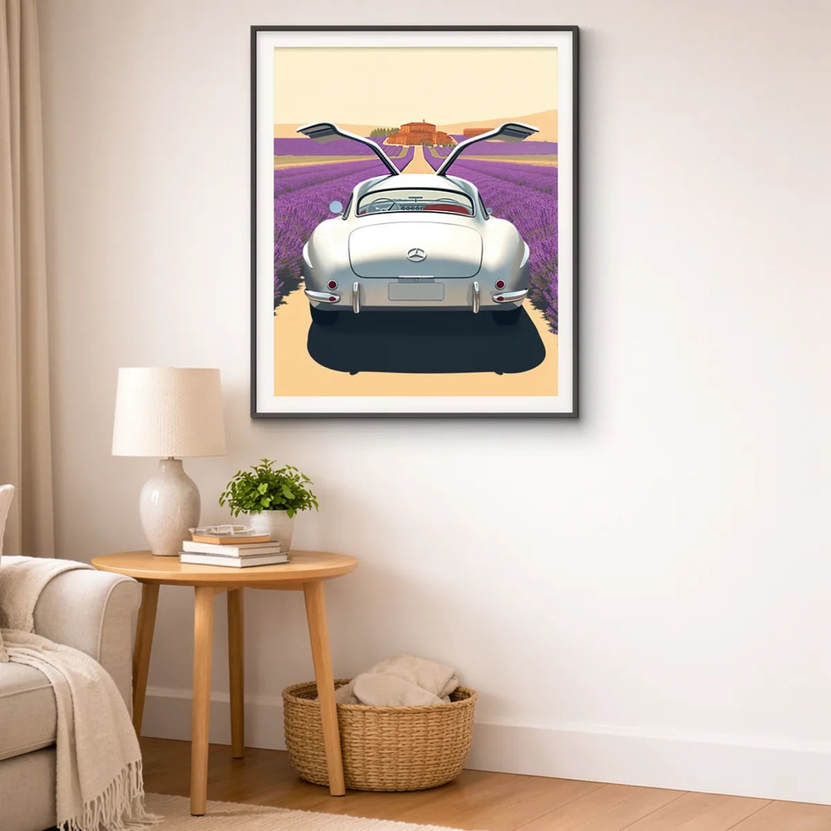 Silver Gullwing Provence Travel Poster