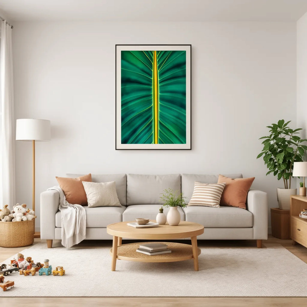 Tropical Leaf Vein Botanical Print