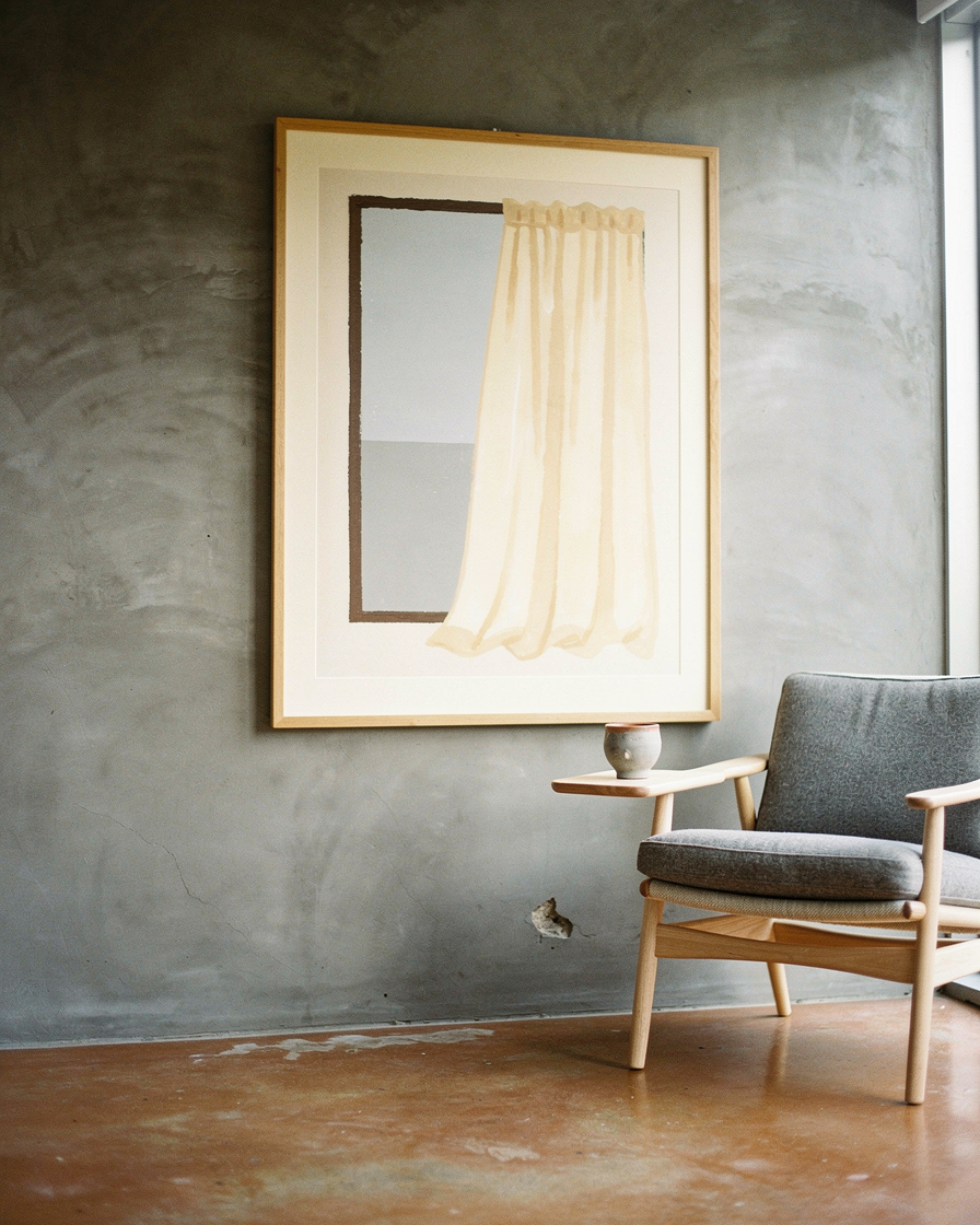 The Window with a Curtain