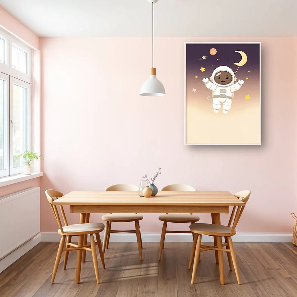 Floating Astronaut Nursery Wall Art