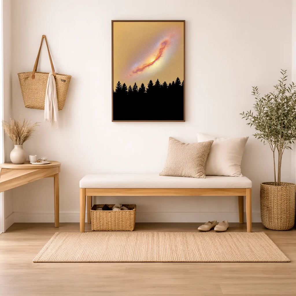 Milky Way Forest Galaxy Print
