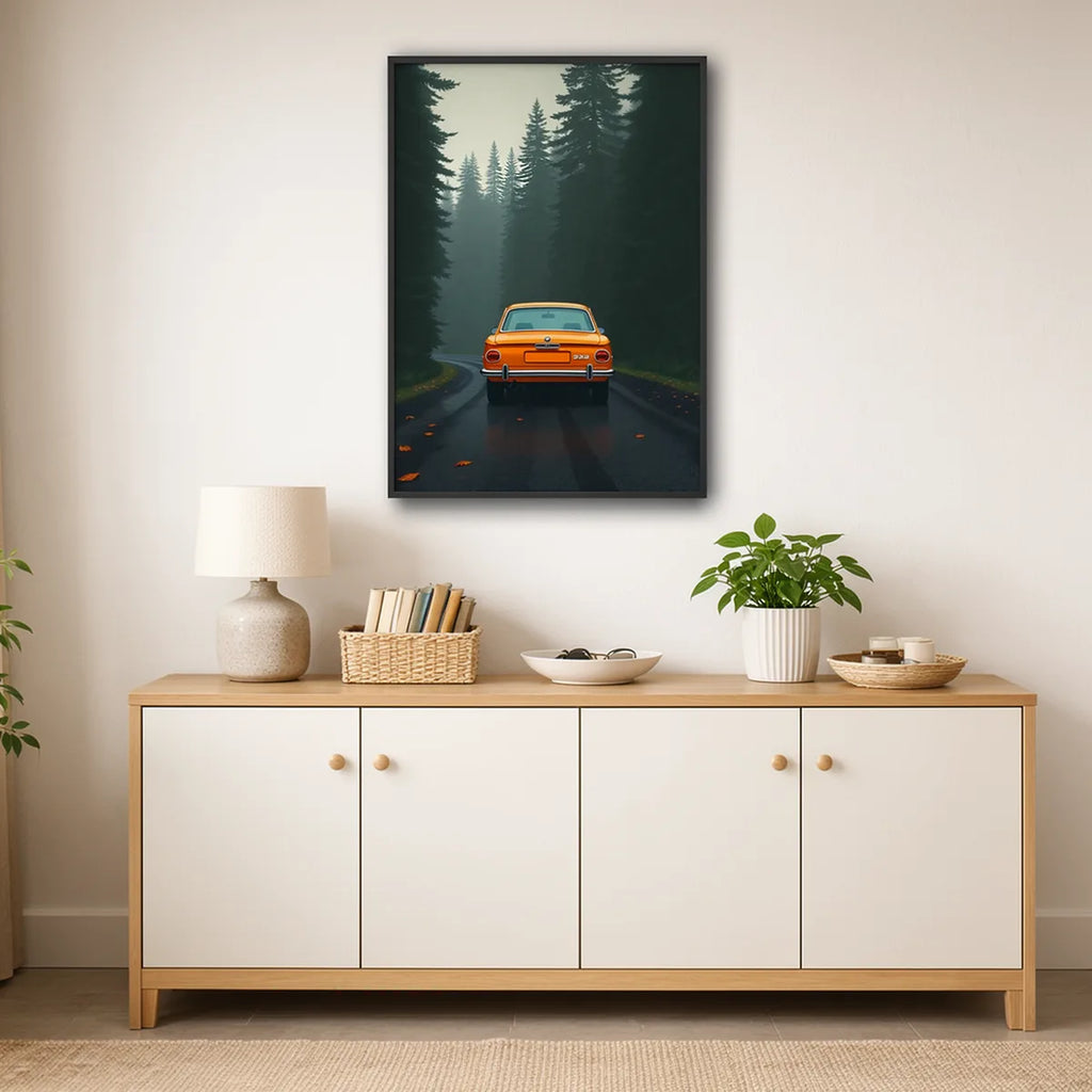 Black Forest Drive Retro Travel Poster