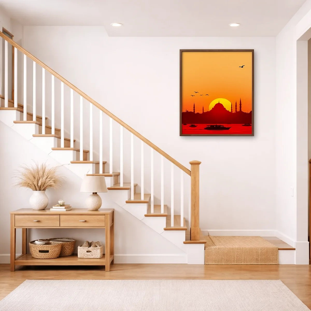 Istanbul Mosque Skyline Sunset Print