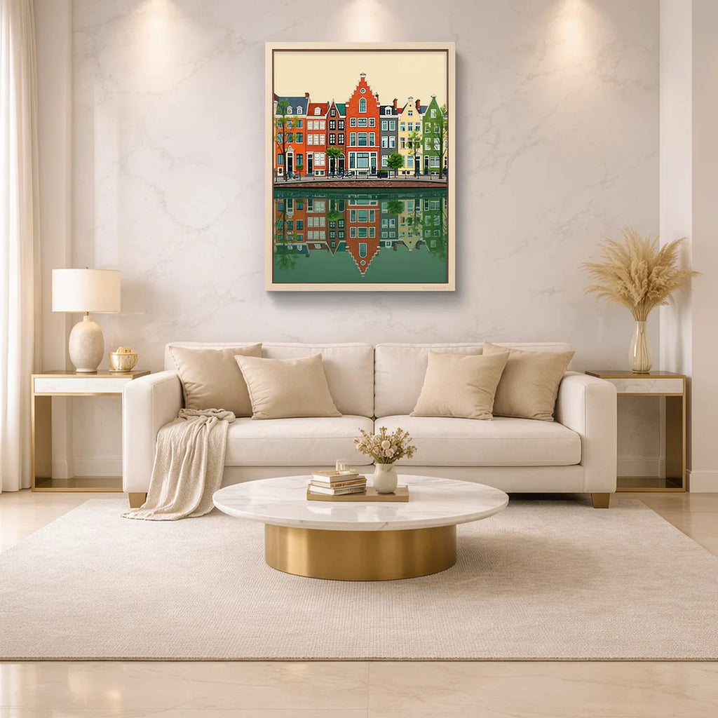 Amsterdam Canal Houses Wall Art