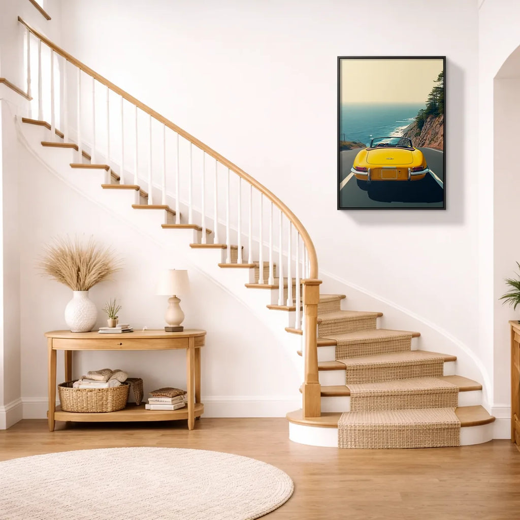 Jaguar E-Type Big Sur Coast Print