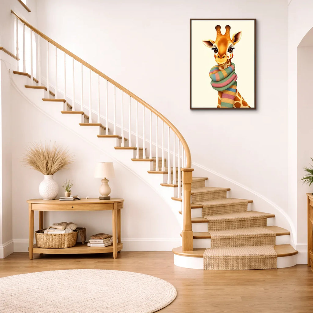 Baby Giraffe with Scarf Nursery Art