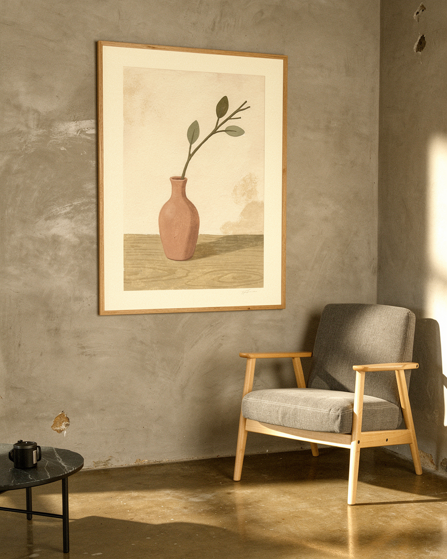 A Vase with a Branch