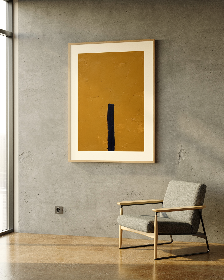 Warm Field with a Vertical Mark