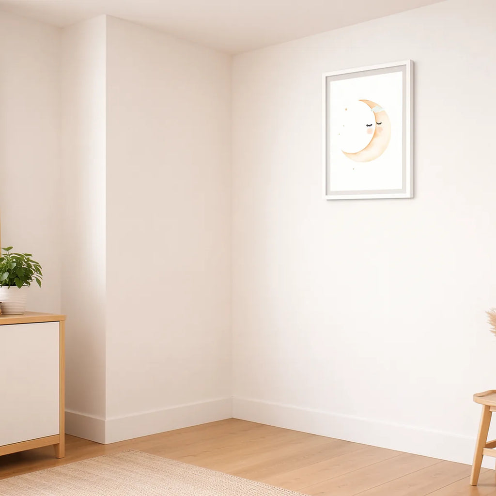 Sleeping Moon Nursery Wall Art