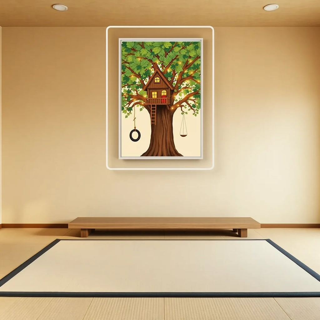 Whimsical Treehouse Nursery Wall Art