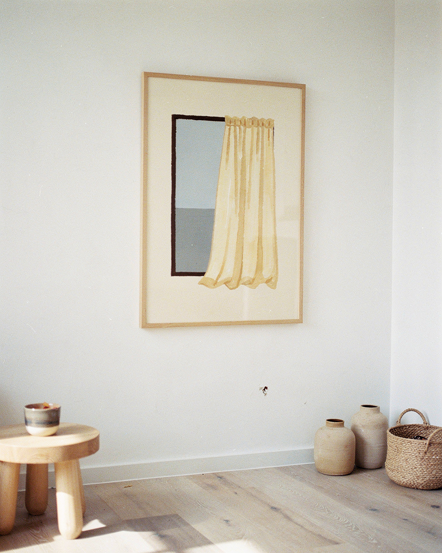 The Window with a Curtain
