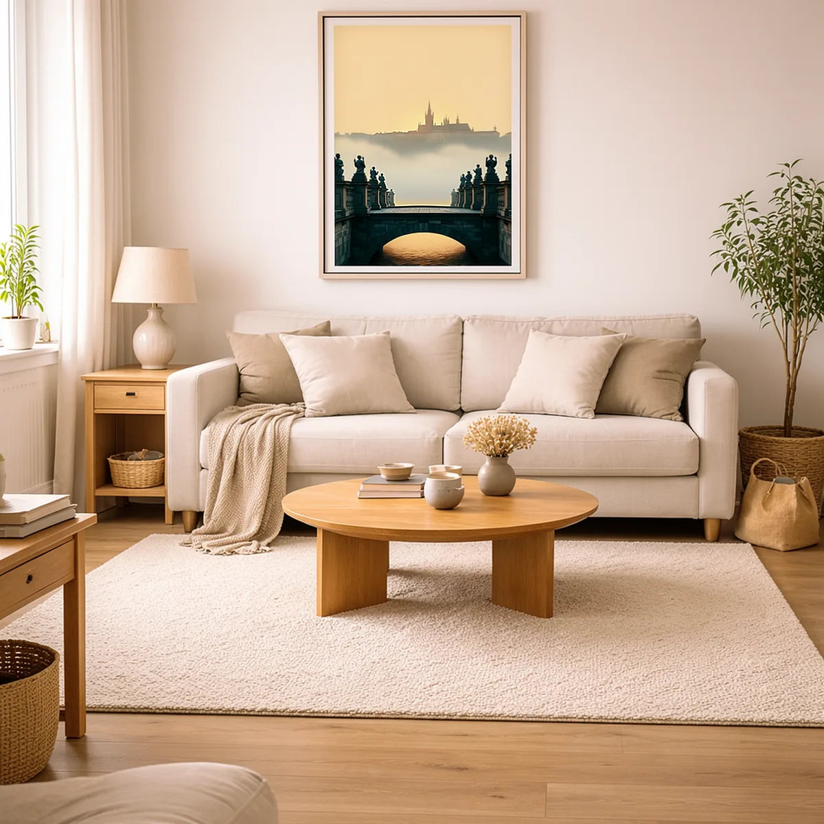 Charles Bridge Prague Dawn Print