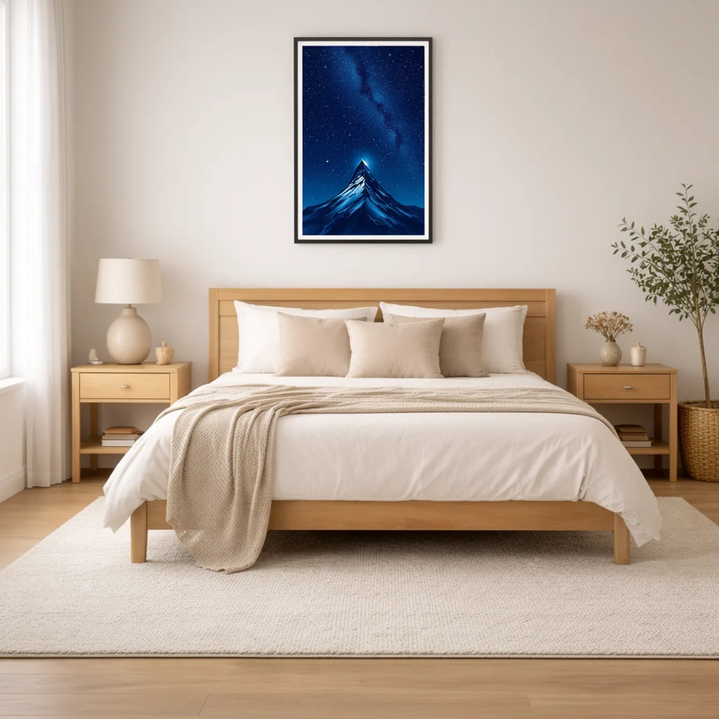 Mountain Summit Night Sky Print