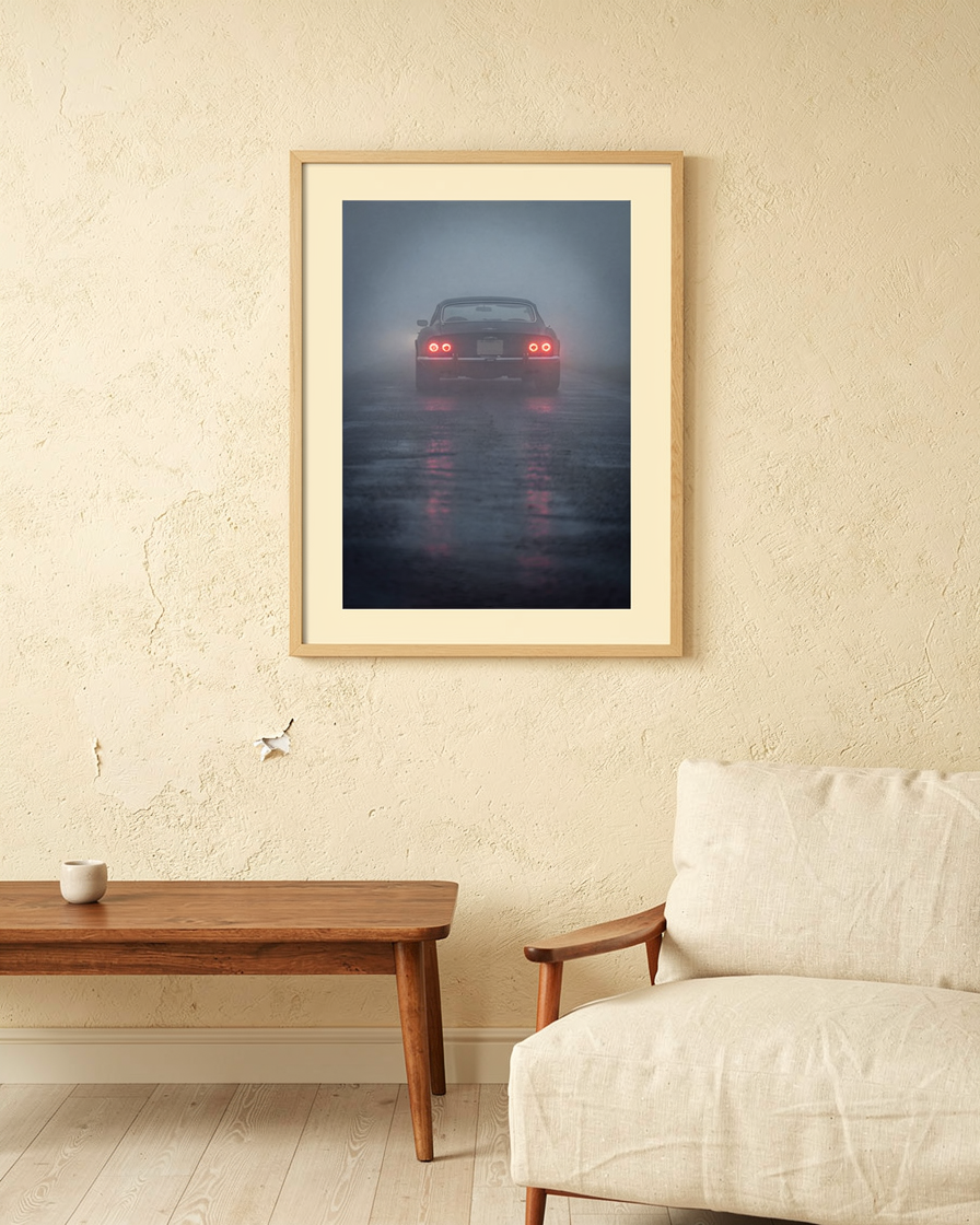 Taillights in Fog