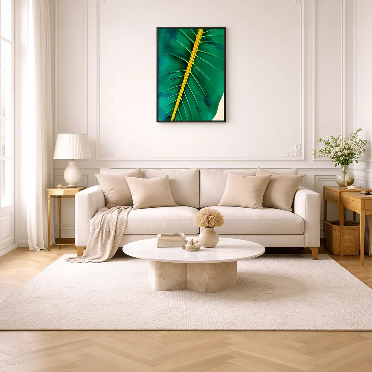 Tropical Leaf Close-Up Art Print