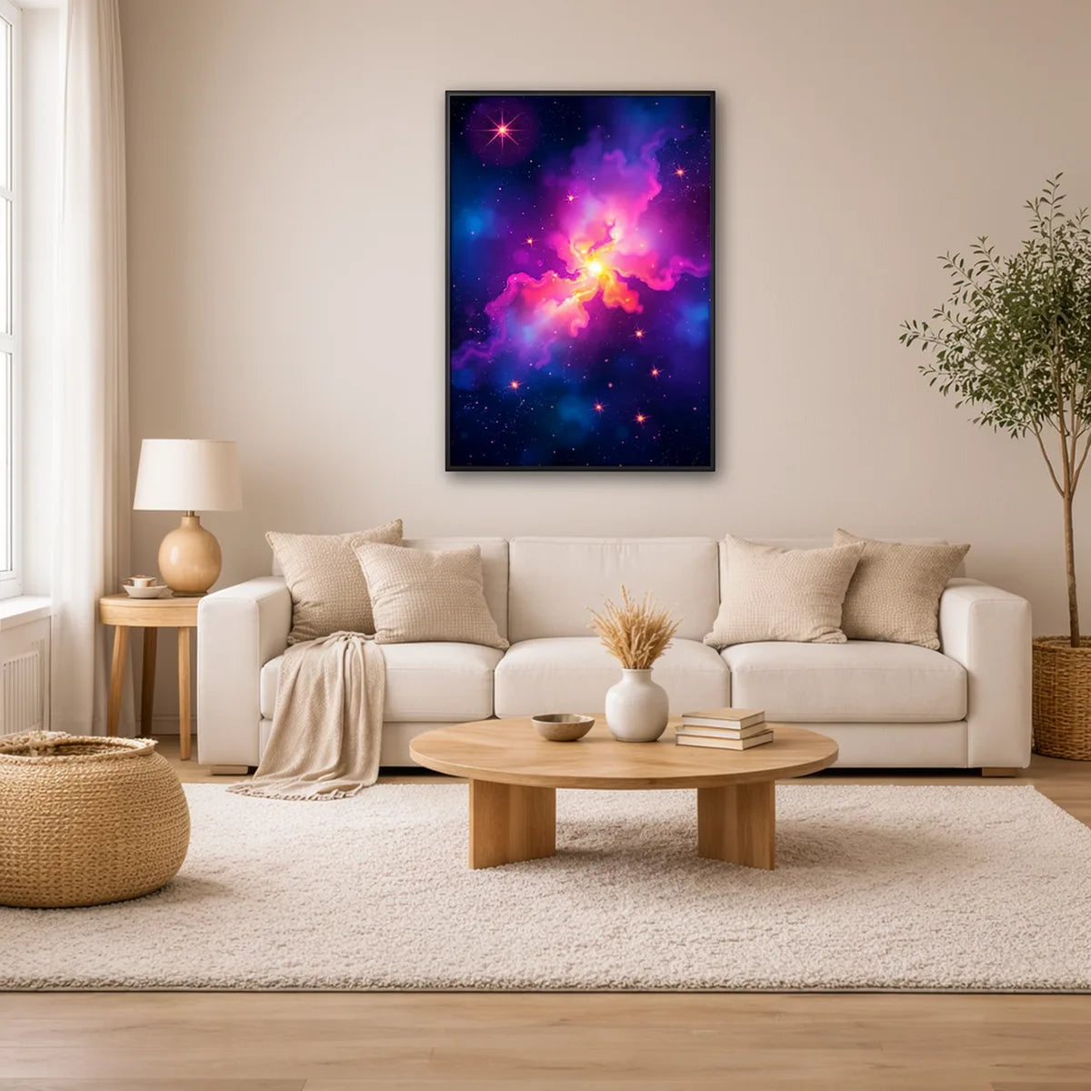 Nebula Cloud Abstract Space Print