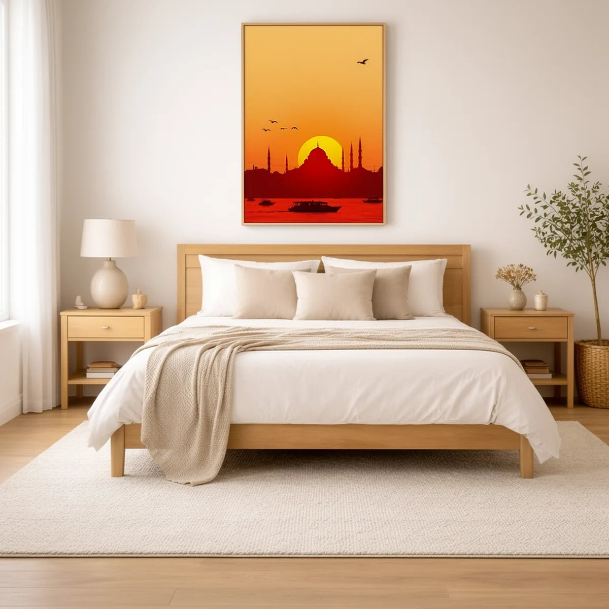 Istanbul Mosque Skyline Sunset Print