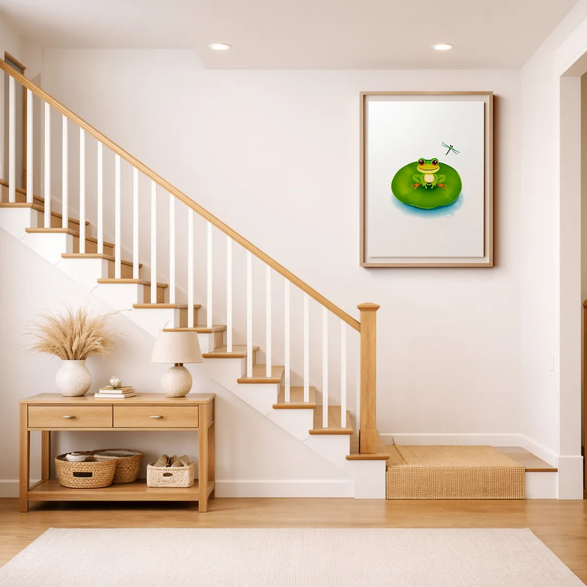 Tree Frog Lily Pad Nursery Print