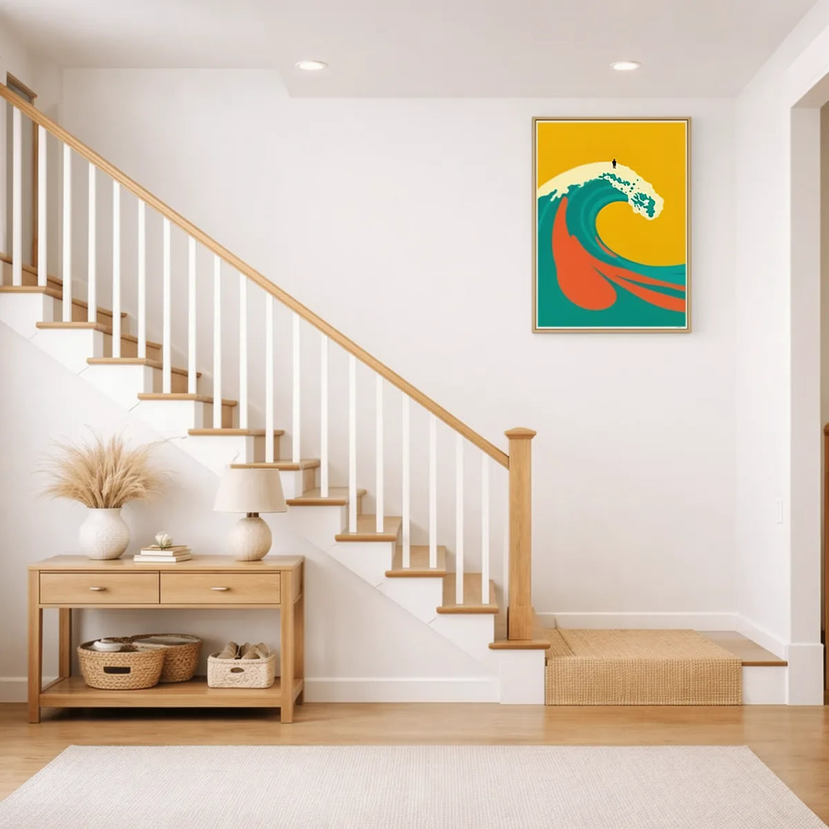 Retro Surf Wave Vintage Poster