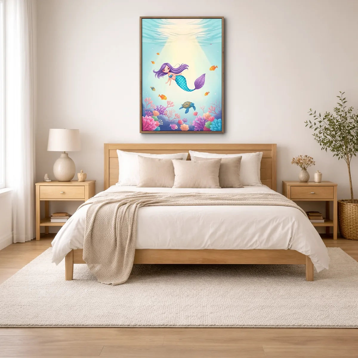 Mermaid Underwater Nursery Art