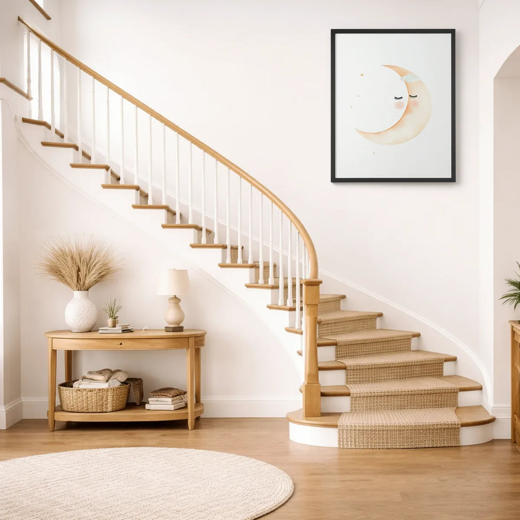 Sleeping Moon Nursery Wall Art