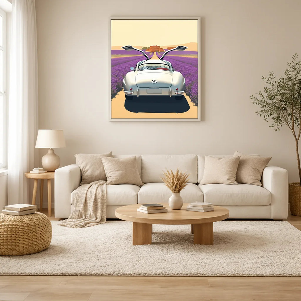Silver Gullwing Provence Travel Poster
