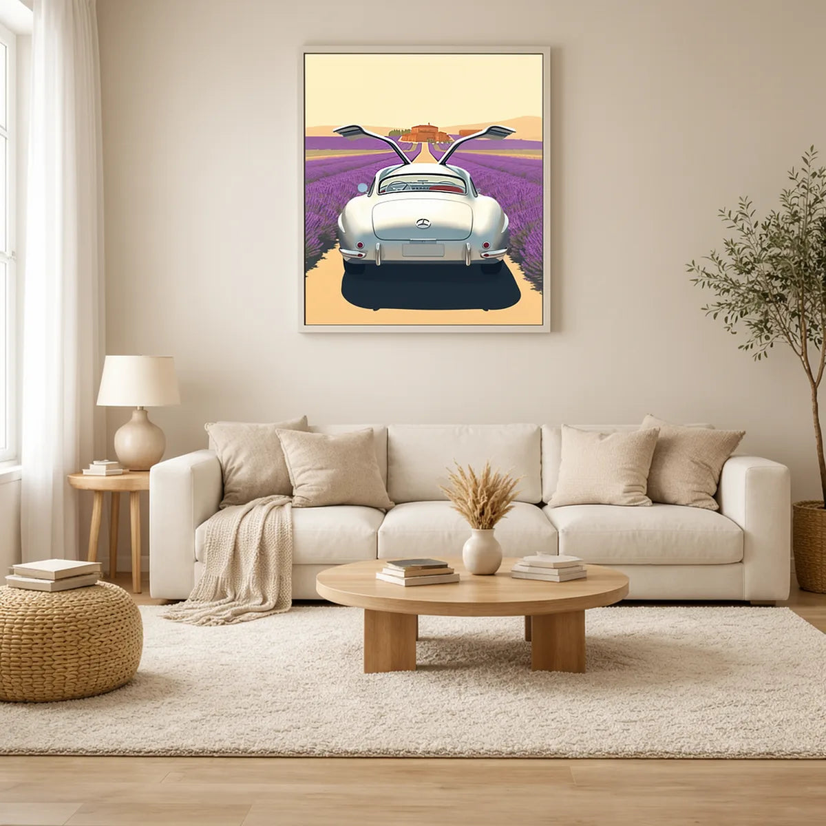 Silver Gullwing Provence Travel Poster