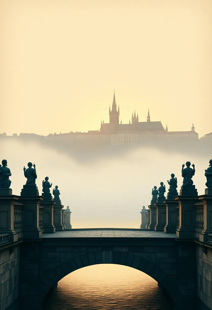 Charles Bridge Prague Dawn Print