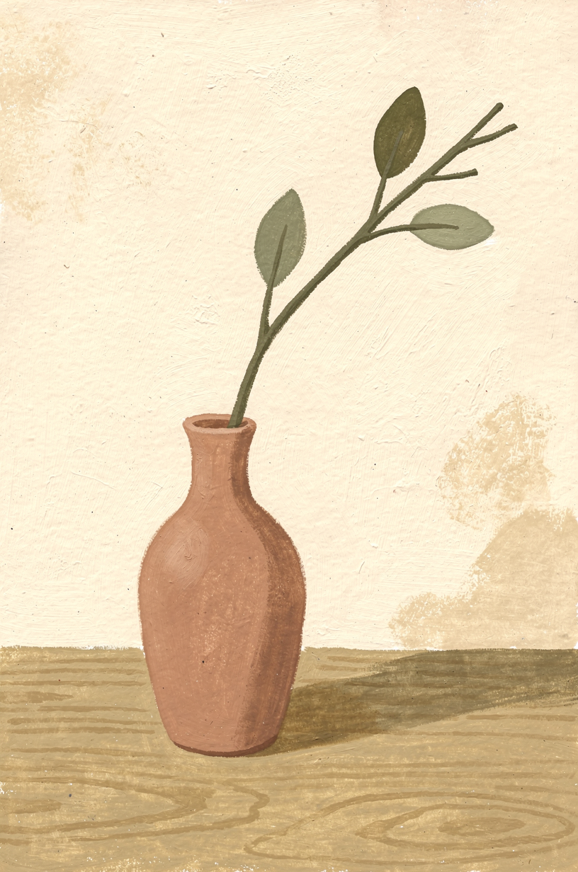 A Vase with a Branch