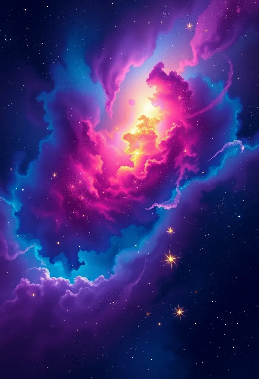 Nebula Galaxy Abstract Art Print