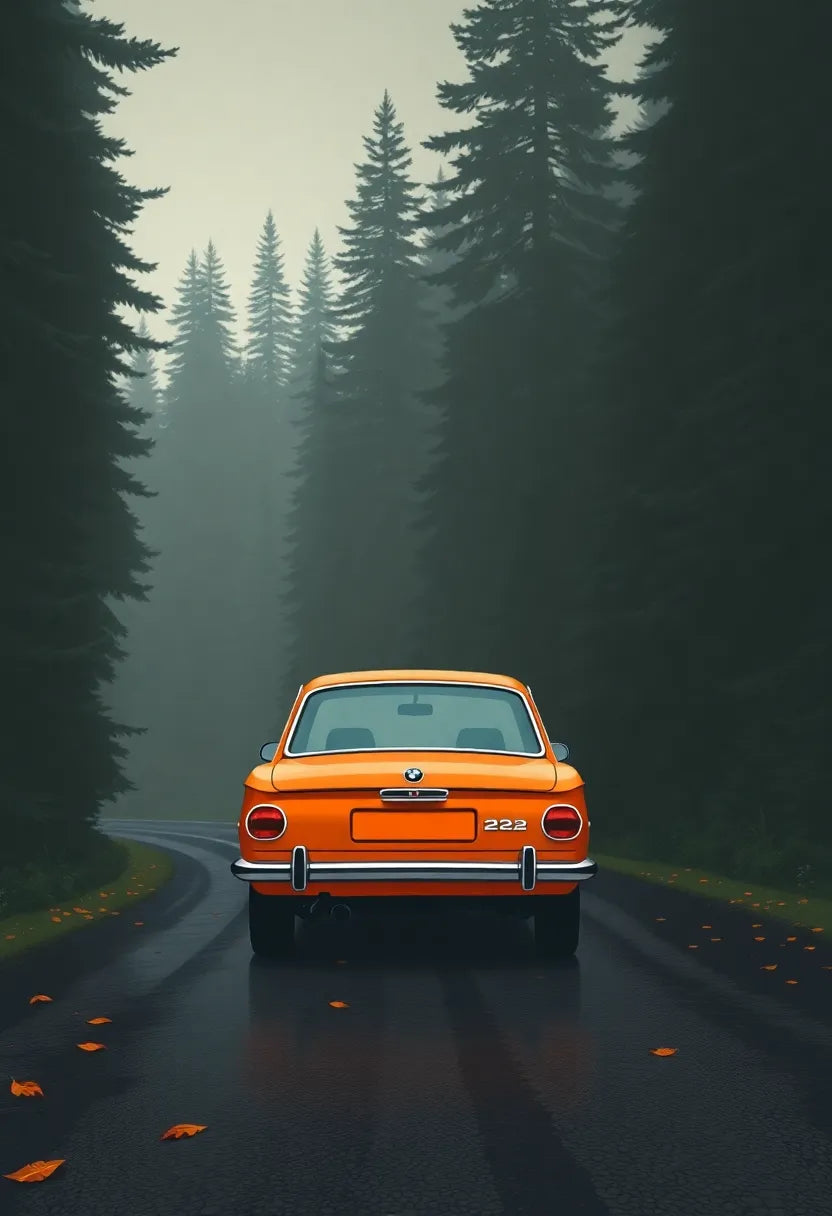 Black Forest Drive Retro Travel Poster