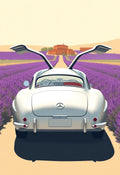 Silver Gullwing Provence Travel Poster