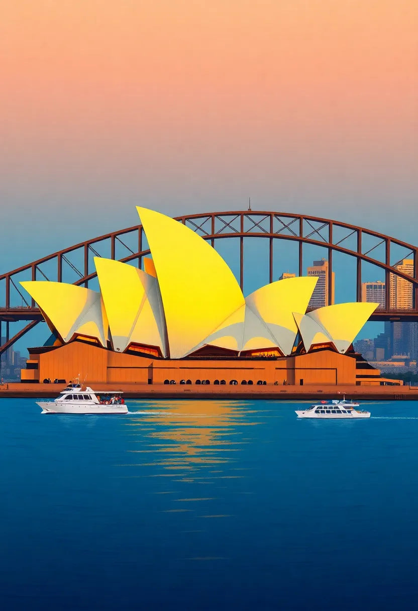 Sydney Opera House Evening Print