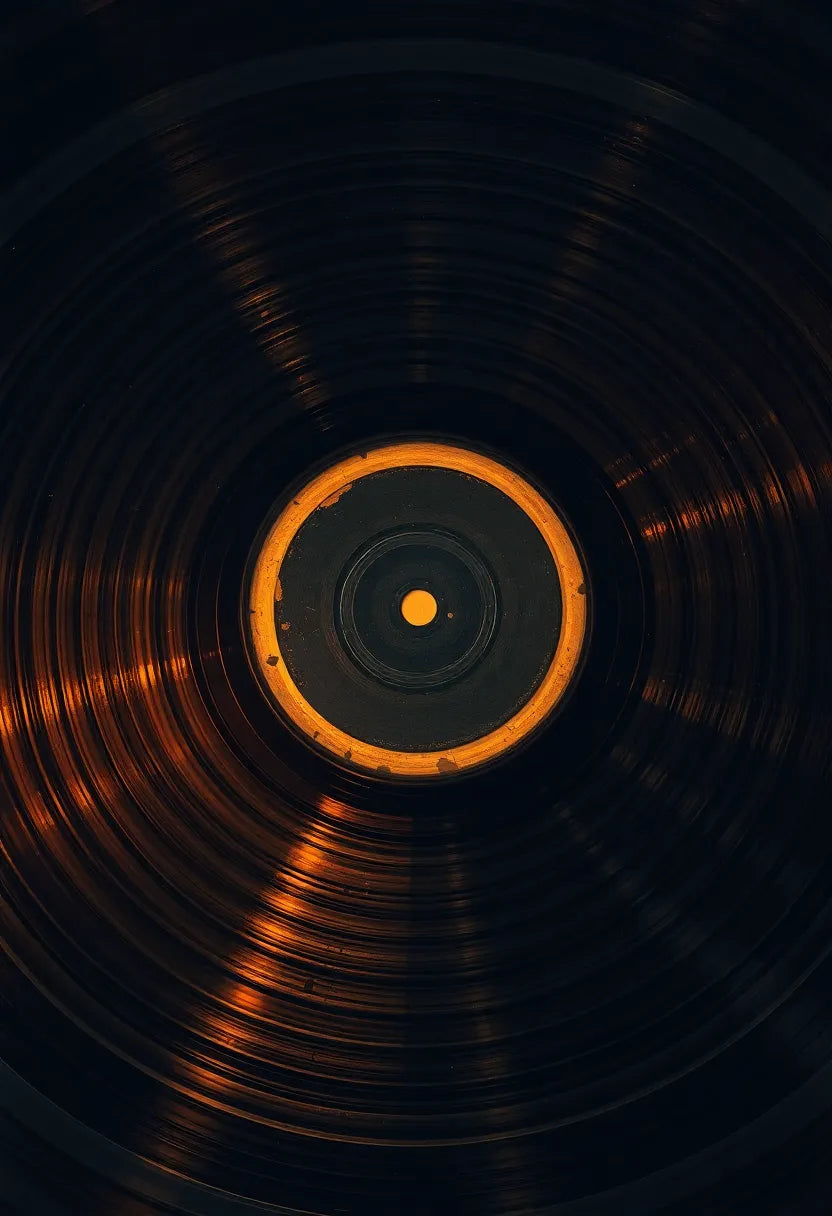 Spinning Vinyl Record Art Print