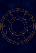 Celestial Constellation Wheel Art Print