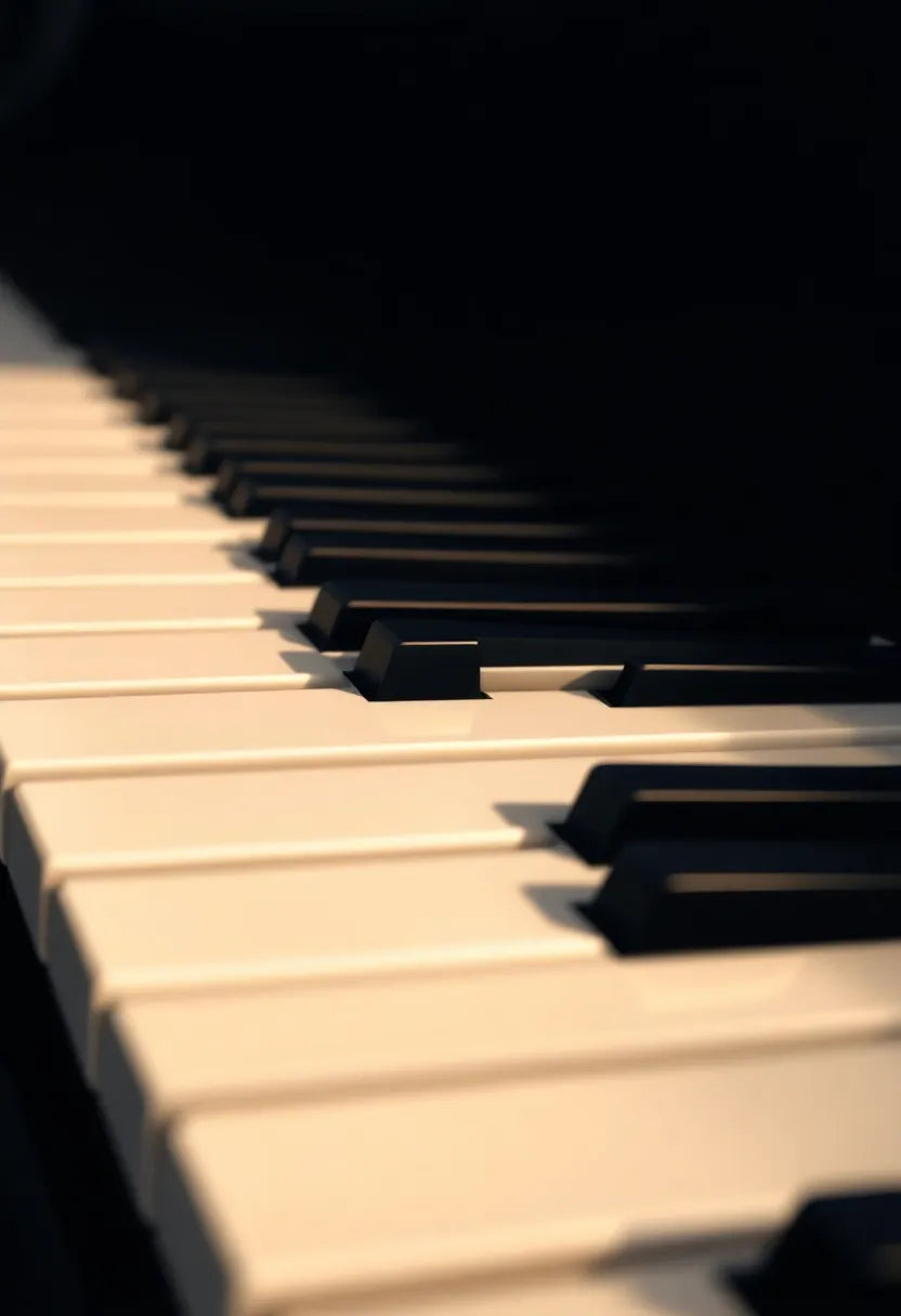 Piano Keys Close-Up Wall Art