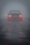 Taillights in Fog