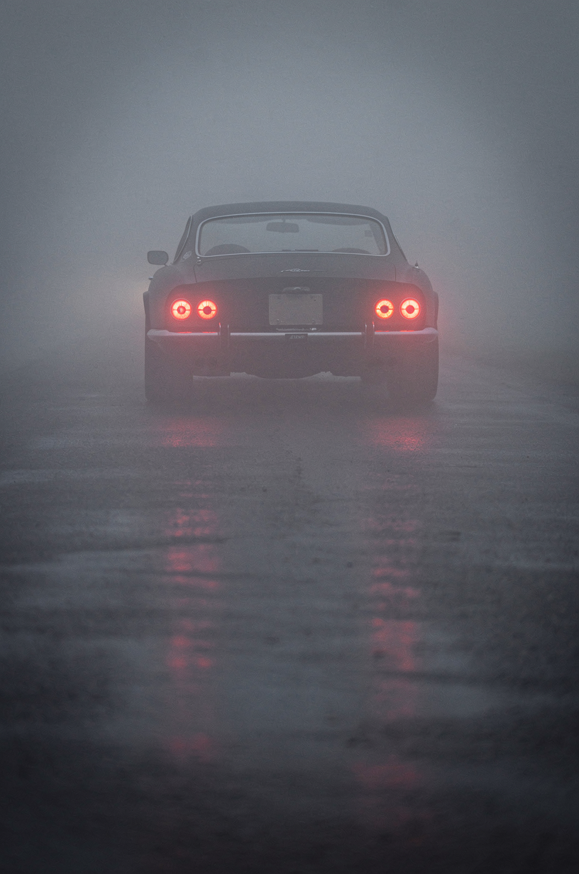Taillights in Fog