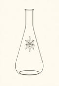 Erlenmeyer Flask Crystal Lattice Print